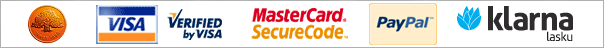 Vi stöder Föreningssparbanken, VISA, Mastercard, Eurocard, Bankgiro, Nordea, SEB och Postförskott